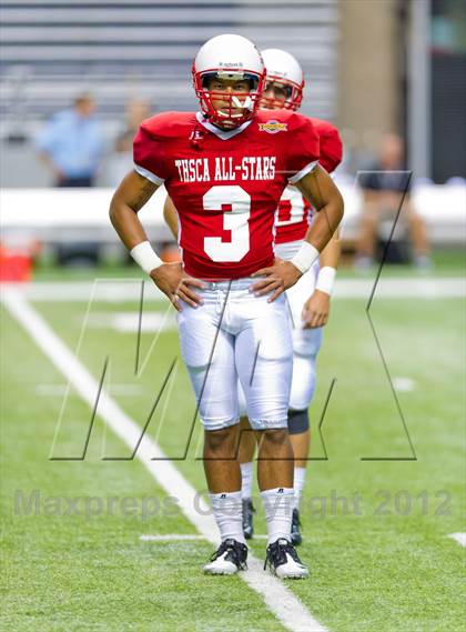 Thumbnail 1 in THSCA All-Star Football Game photogallery.