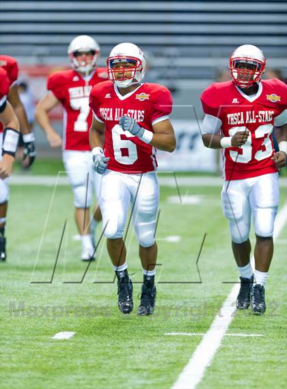 Thumbnail 2 in THSCA All-Star Football Game photogallery.
