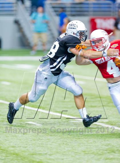 Thumbnail 2 in THSCA All-Star Football Game photogallery.