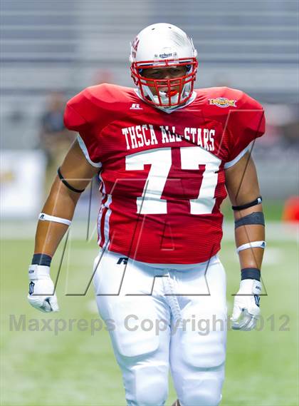 Thumbnail 2 in THSCA All-Star Football Game photogallery.