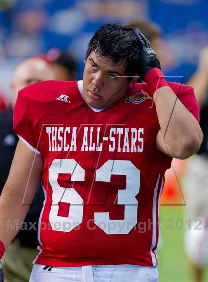 Thumbnail 3 in THSCA All-Star Football Game photogallery.