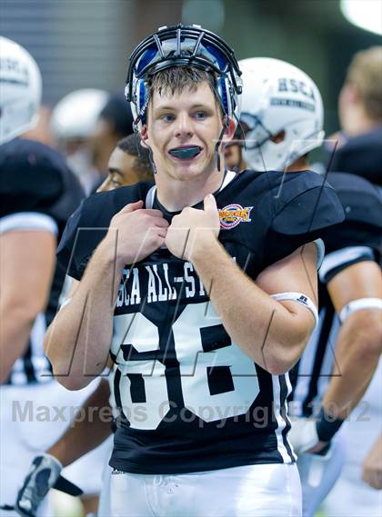 Thumbnail 2 in THSCA All-Star Football Game photogallery.