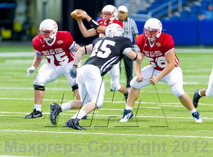 Thumbnail 2 in THSCA All-Star Football Game photogallery.