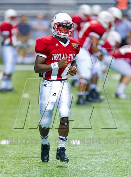 Thumbnail 1 in THSCA All-Star Football Game photogallery.