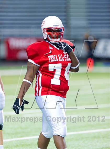 Thumbnail 2 in THSCA All-Star Football Game photogallery.