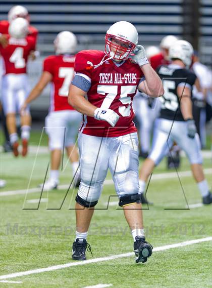 Thumbnail 1 in THSCA All-Star Football Game photogallery.