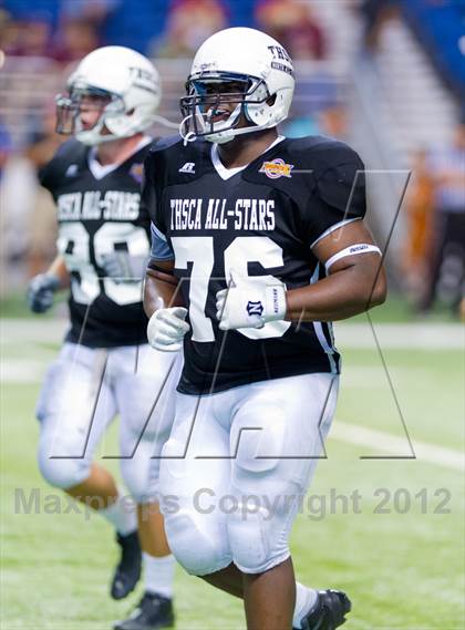 Thumbnail 3 in THSCA All-Star Football Game photogallery.