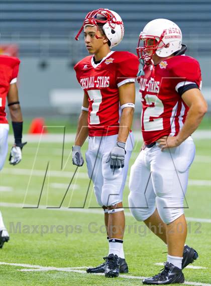 Thumbnail 3 in THSCA All-Star Football Game photogallery.