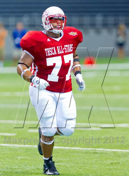 Thumbnail 3 in THSCA All-Star Football Game photogallery.