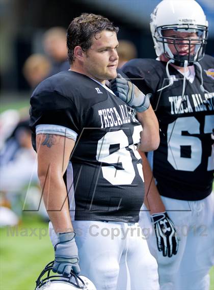 Thumbnail 2 in THSCA All-Star Football Game photogallery.