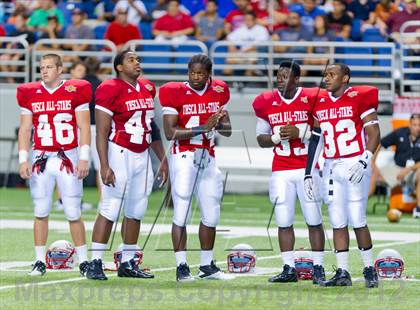Thumbnail 2 in THSCA All-Star Football Game photogallery.