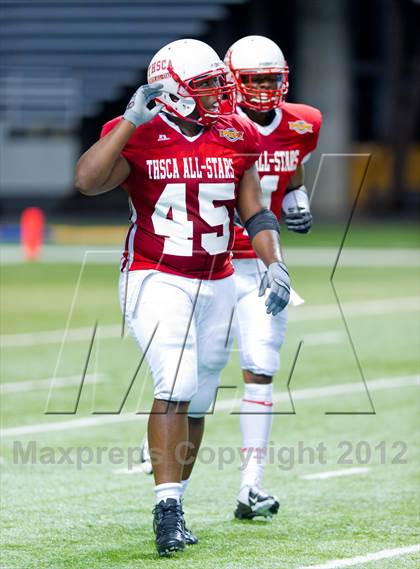Thumbnail 2 in THSCA All-Star Football Game photogallery.