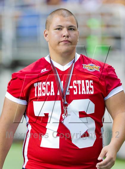 Thumbnail 2 in THSCA All-Star Football Game photogallery.