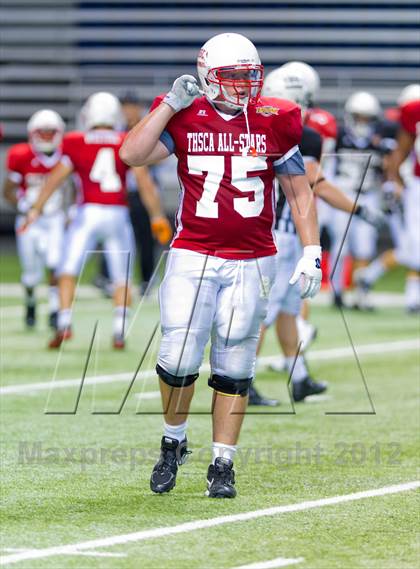 Thumbnail 3 in THSCA All-Star Football Game photogallery.