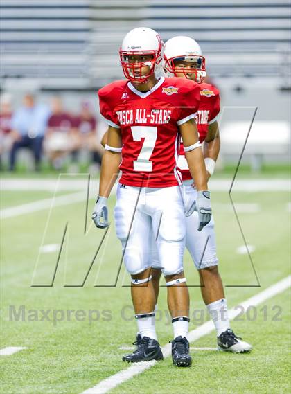 Thumbnail 1 in THSCA All-Star Football Game photogallery.