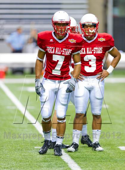 Thumbnail 2 in THSCA All-Star Football Game photogallery.