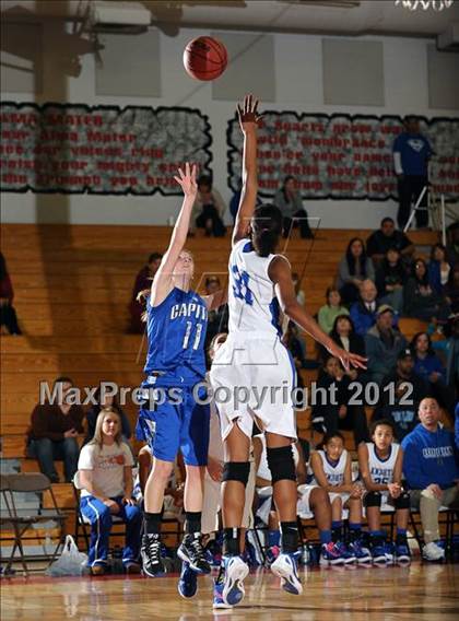 Thumbnail 2 in Capital Christian vs. Brookside Christian (CIF SJS D5 Playoffs) photogallery.