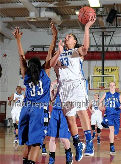 Thumbnail 3 in Capital Christian vs. Brookside Christian (CIF SJS D5 Playoffs) photogallery.