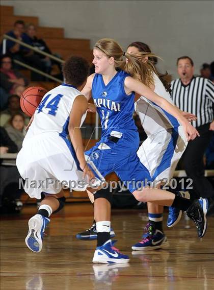 Thumbnail 3 in Capital Christian vs. Brookside Christian (CIF SJS D5 Playoffs) photogallery.