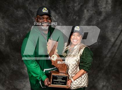 Thumbnail 1 in Moreau Catholic (CIF State DIV 7 AA Championship Trophy Award Photos) photogallery.