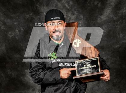 Thumbnail 2 in Moreau Catholic (CIF State DIV 7 AA Championship Trophy Award Photos) photogallery.