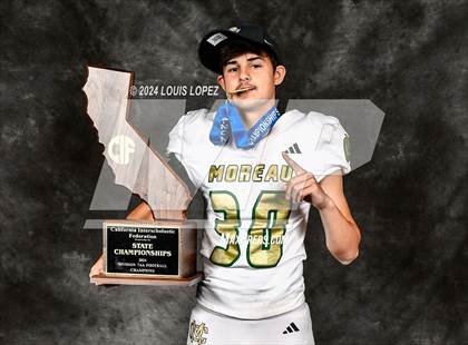 Thumbnail 1 in Moreau Catholic (CIF State DIV 7 AA Championship Trophy Award Photos) photogallery.