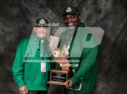 Thumbnail 2 in Moreau Catholic (CIF State DIV 7 AA Championship Trophy Award Photos) photogallery.