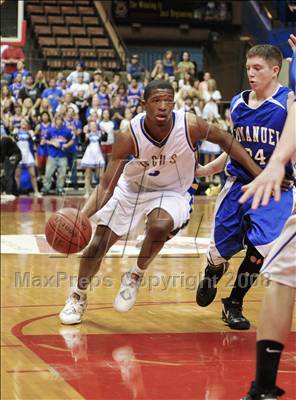 Thumbnail 3 in Immanuel vs. Bakersfield Christian (CIF CS D5 Final) photogallery.
