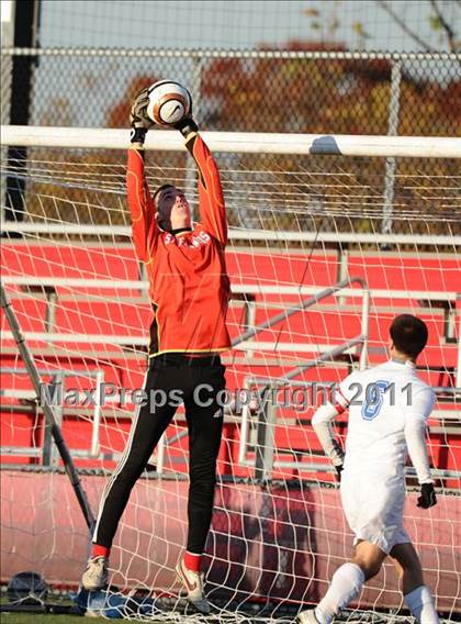 Thumbnail 1 in Fordham Prep vs St. Francis Prep (CHSAA Class AA Intersectional Final)  photogallery.
