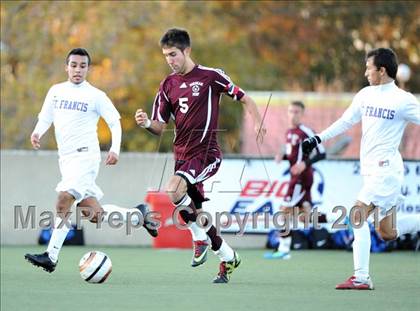 Thumbnail 1 in Fordham Prep vs St. Francis Prep (CHSAA Class AA Intersectional Final)  photogallery.