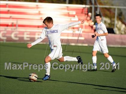 Thumbnail 1 in Fordham Prep vs St. Francis Prep (CHSAA Class AA Intersectional Final)  photogallery.