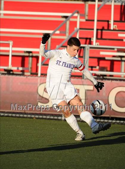 Thumbnail 3 in Fordham Prep vs St. Francis Prep (CHSAA Class AA Intersectional Final)  photogallery.