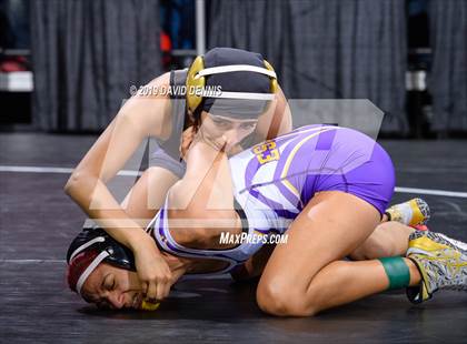 Thumbnail 1 in CIF State Girls Wrestling Championships (Round 1) photogallery.