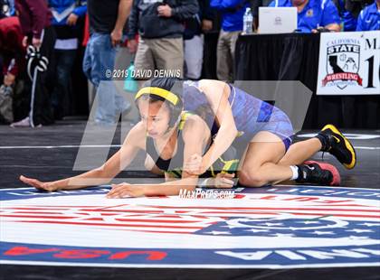 Thumbnail 1 in CIF State Girls Wrestling Championships (Round 1) photogallery.