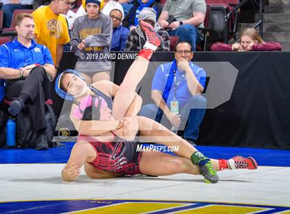 Thumbnail 1 in CIF State Girls Wrestling Championships (Round 1) photogallery.