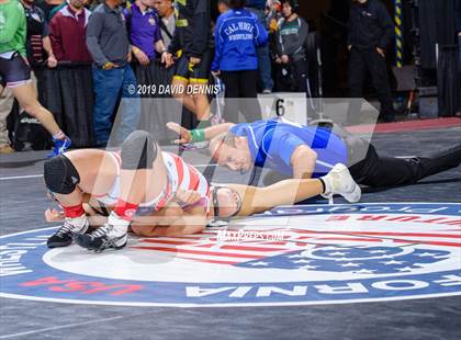 Thumbnail 3 in CIF State Girls Wrestling Championships (Round 1) photogallery.