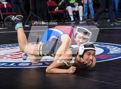 Thumbnail 1 in CIF State Girls Wrestling Championships (Round 1) photogallery.