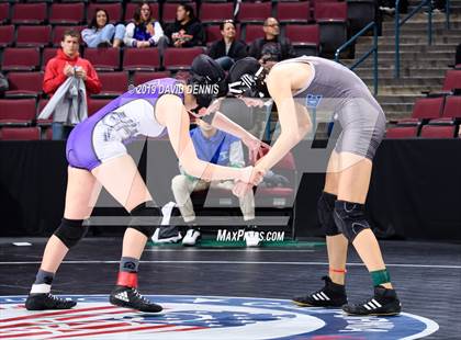 Thumbnail 1 in CIF State Girls Wrestling Championships (Round 1) photogallery.