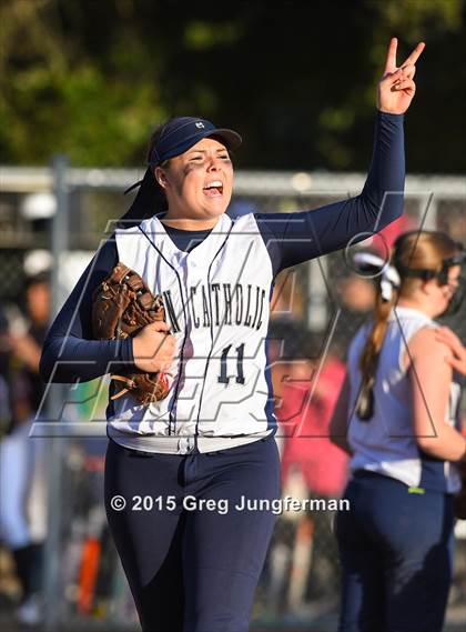 Thumbnail 3 in Redwood vs. Marin Catholic (MCAL Championship) photogallery.