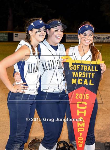 Thumbnail 3 in Redwood vs. Marin Catholic (MCAL Championship) photogallery.