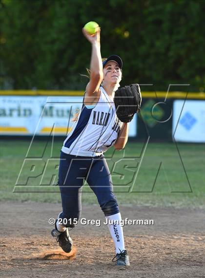 Thumbnail 3 in Redwood vs. Marin Catholic (MCAL Championship) photogallery.