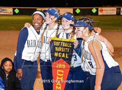 Thumbnail 2 in Redwood vs. Marin Catholic (MCAL Championship) photogallery.