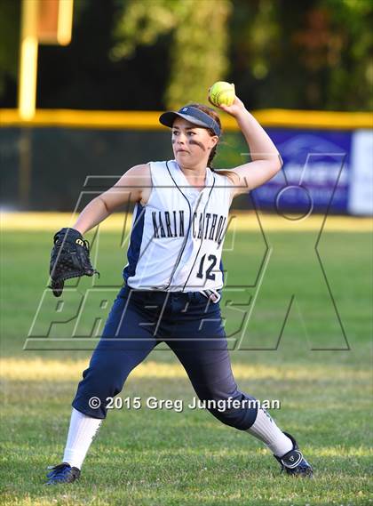 Thumbnail 1 in Redwood vs. Marin Catholic (MCAL Championship) photogallery.