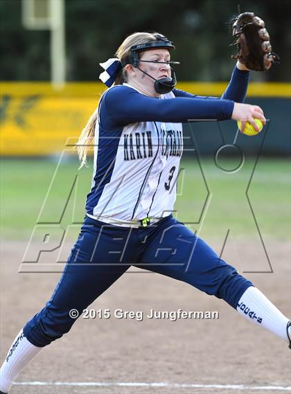 Thumbnail 1 in Redwood vs. Marin Catholic (MCAL Championship) photogallery.