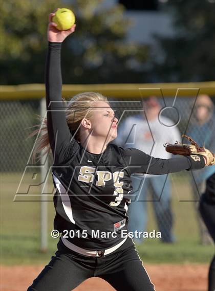 Thumbnail 3 in Clearwater Central Catholic vs St. Petersburg Catholic photogallery.