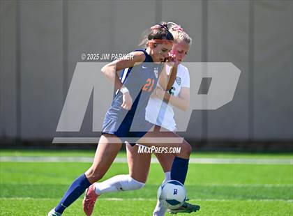 Thumbnail 1 in Cedar Park vs. Wakeland (UIL 5A Soccer Division II Final) photogallery.