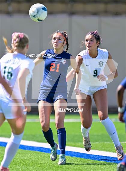Thumbnail 2 in Cedar Park vs. Wakeland (UIL 5A Soccer Division II Final) photogallery.