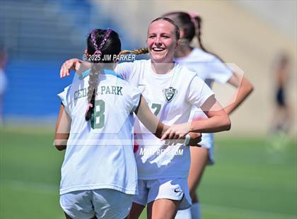 Thumbnail 1 in Cedar Park vs. Wakeland (UIL 5A Soccer Division II Final) photogallery.