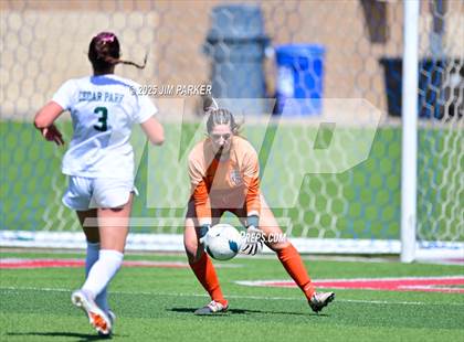 Thumbnail 1 in Cedar Park vs. Wakeland (UIL 5A Soccer Division II Final) photogallery.