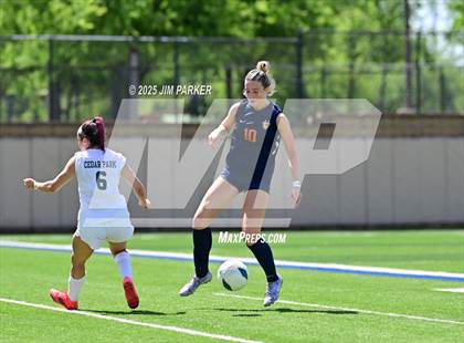 Thumbnail 3 in Cedar Park vs. Wakeland (UIL 5A Soccer Division II Final) photogallery.